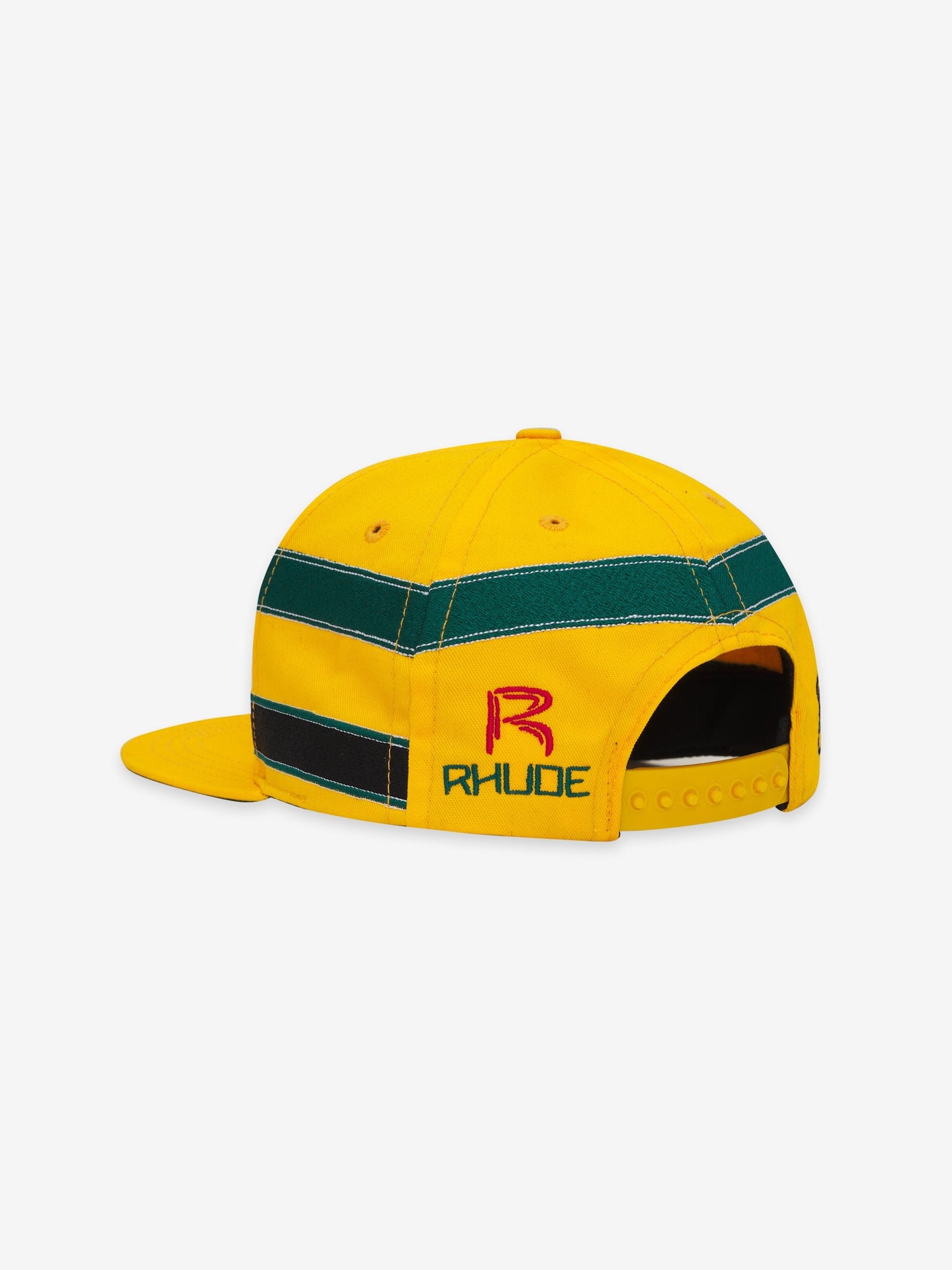 Rhude Ayrton Senna Hat - Yellow/Forest Green