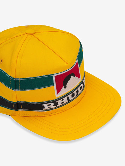 Rhude Ayrton Senna Hat - Yellow/Forest Green