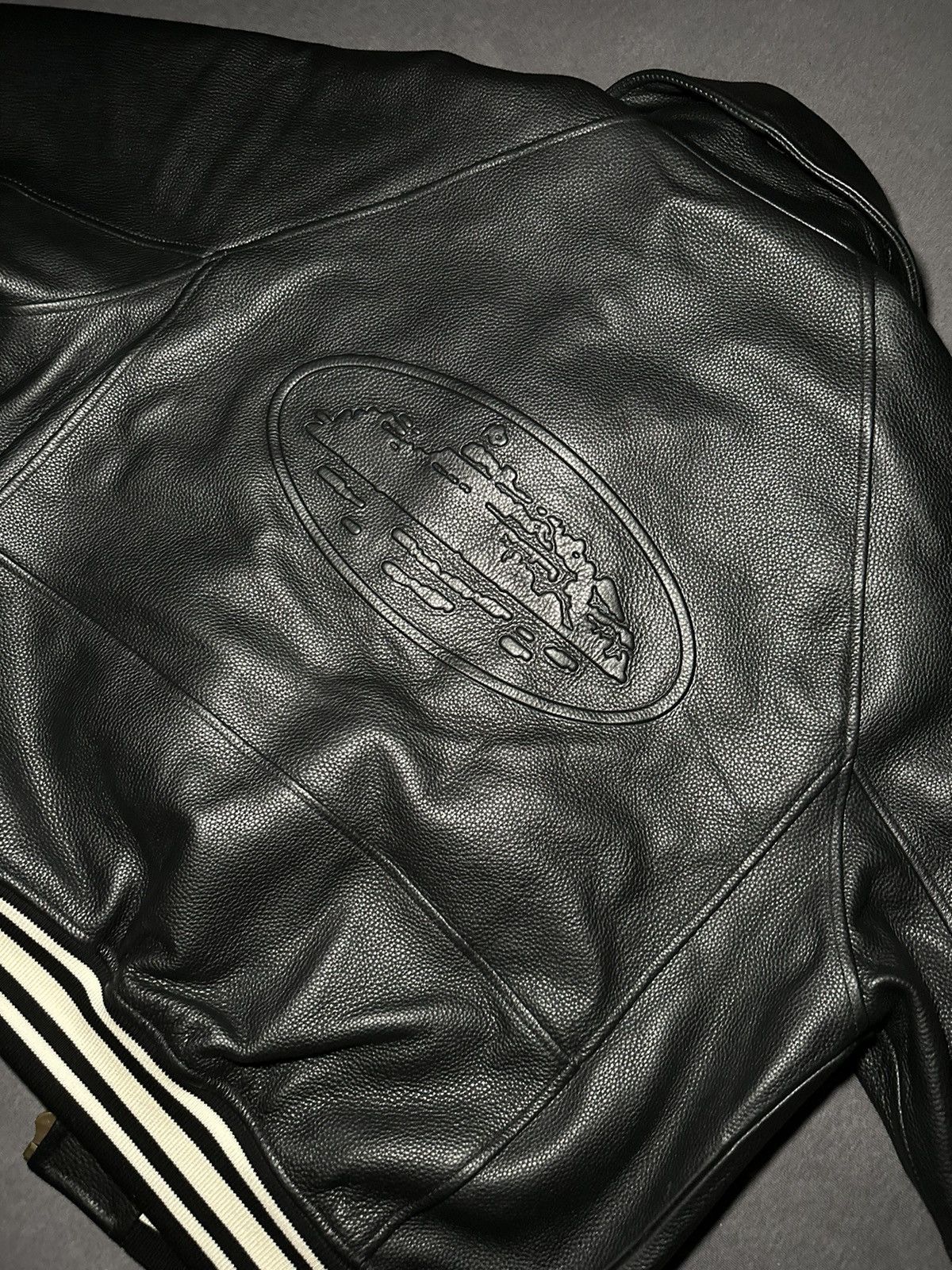 Corteiz leather jacket