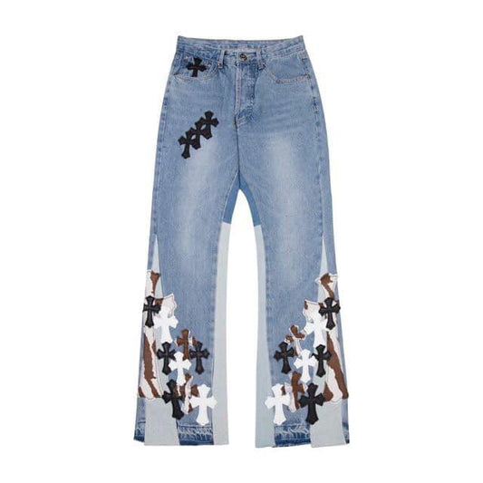 Chrome Hearts High Fashion Flared Jeans