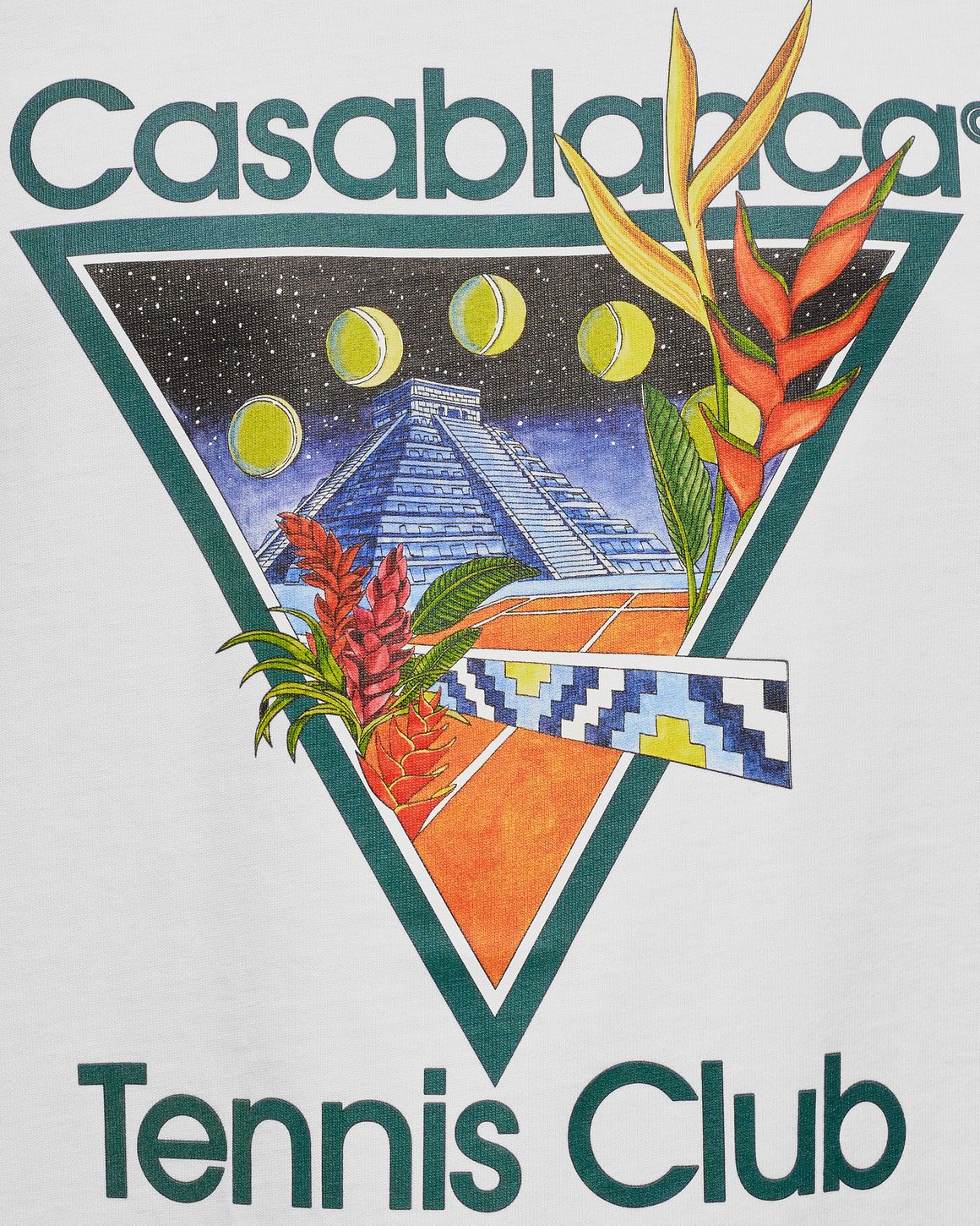 Casablanca Tennis Club Icon Printed T-Shirt