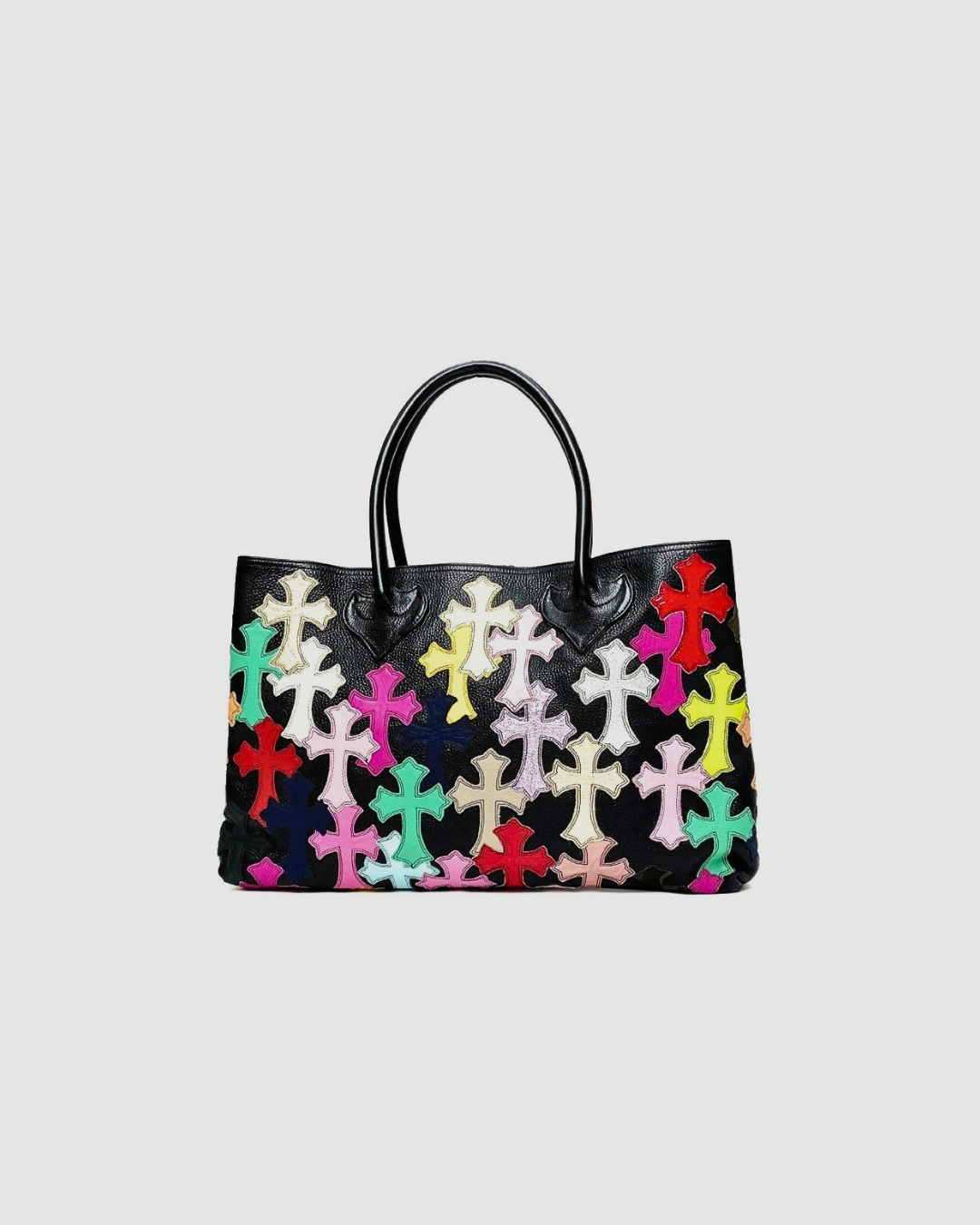 Chrome Hearts Multi colored Cross Patched TOTE BAG