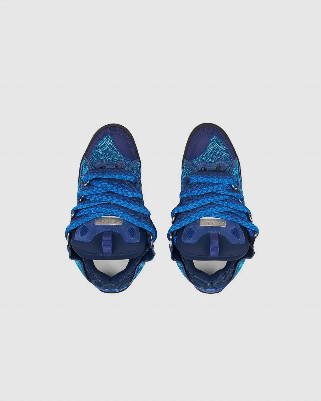 Lanvin men leather and rhinestone sneakers urbanluxeclo