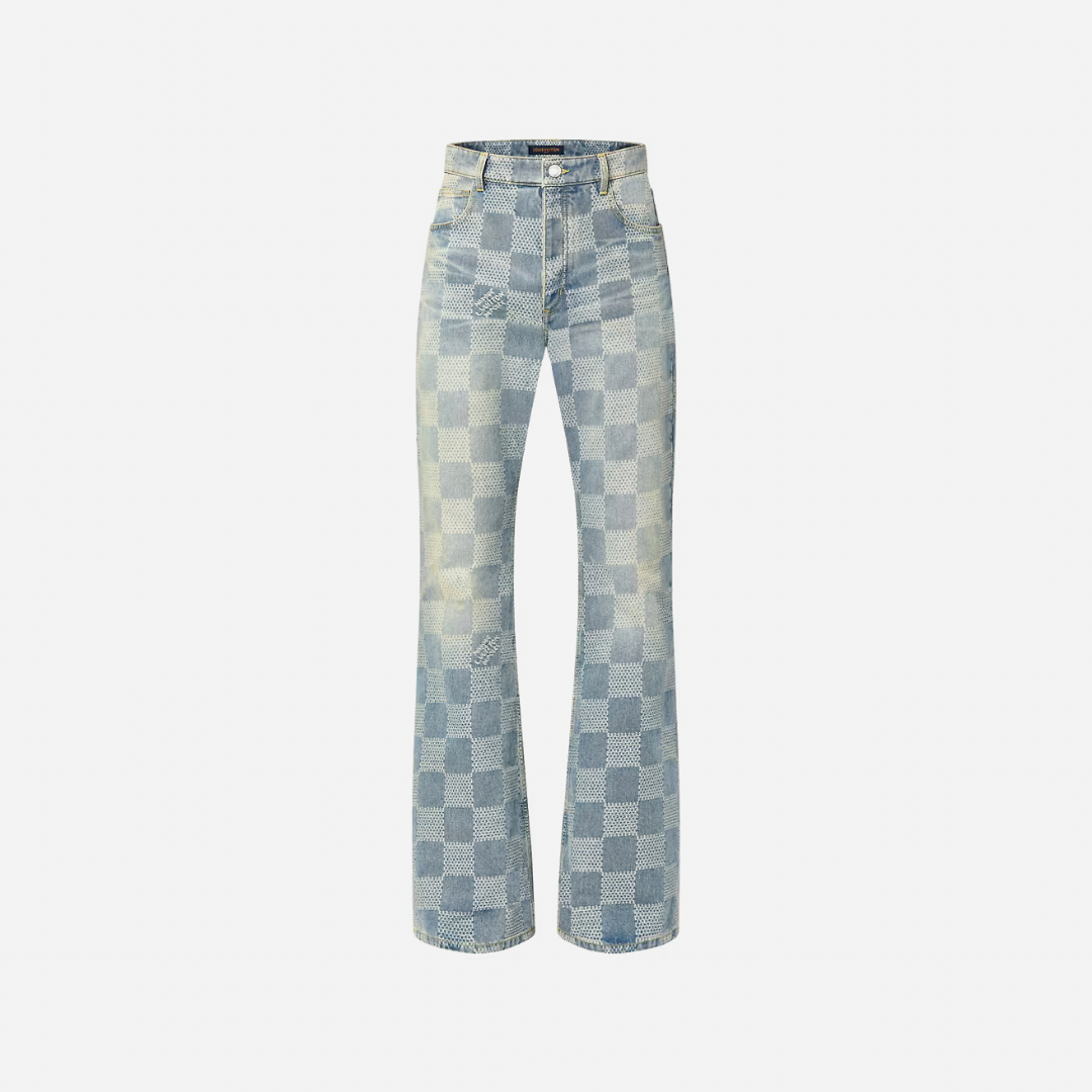 Louis Vuitton Damier Bootcut Denim Pants