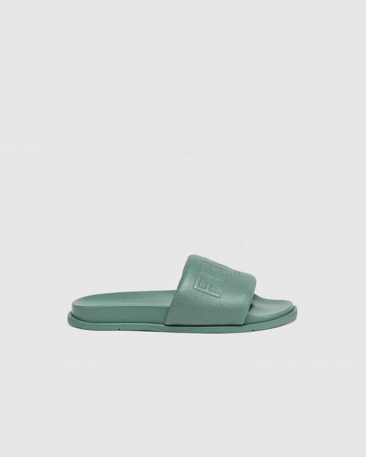 FENDI leather slides Green urbanluxe