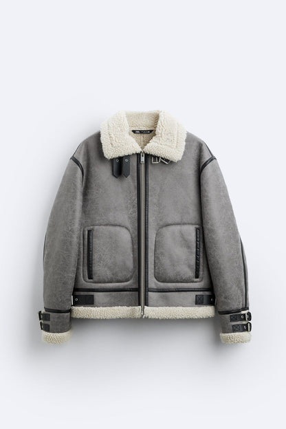 Zara Double Faced Fleece Lined Jacket