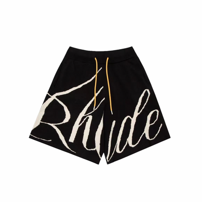 RHUDE Script Logo Knit Shorts