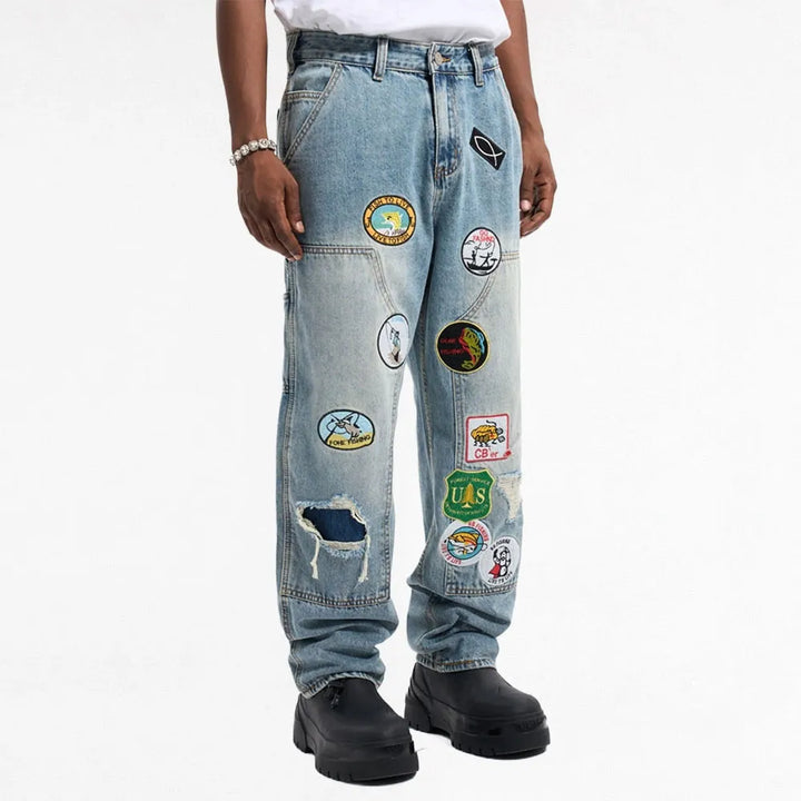 Graphic Patch Carpenter Denim jeans