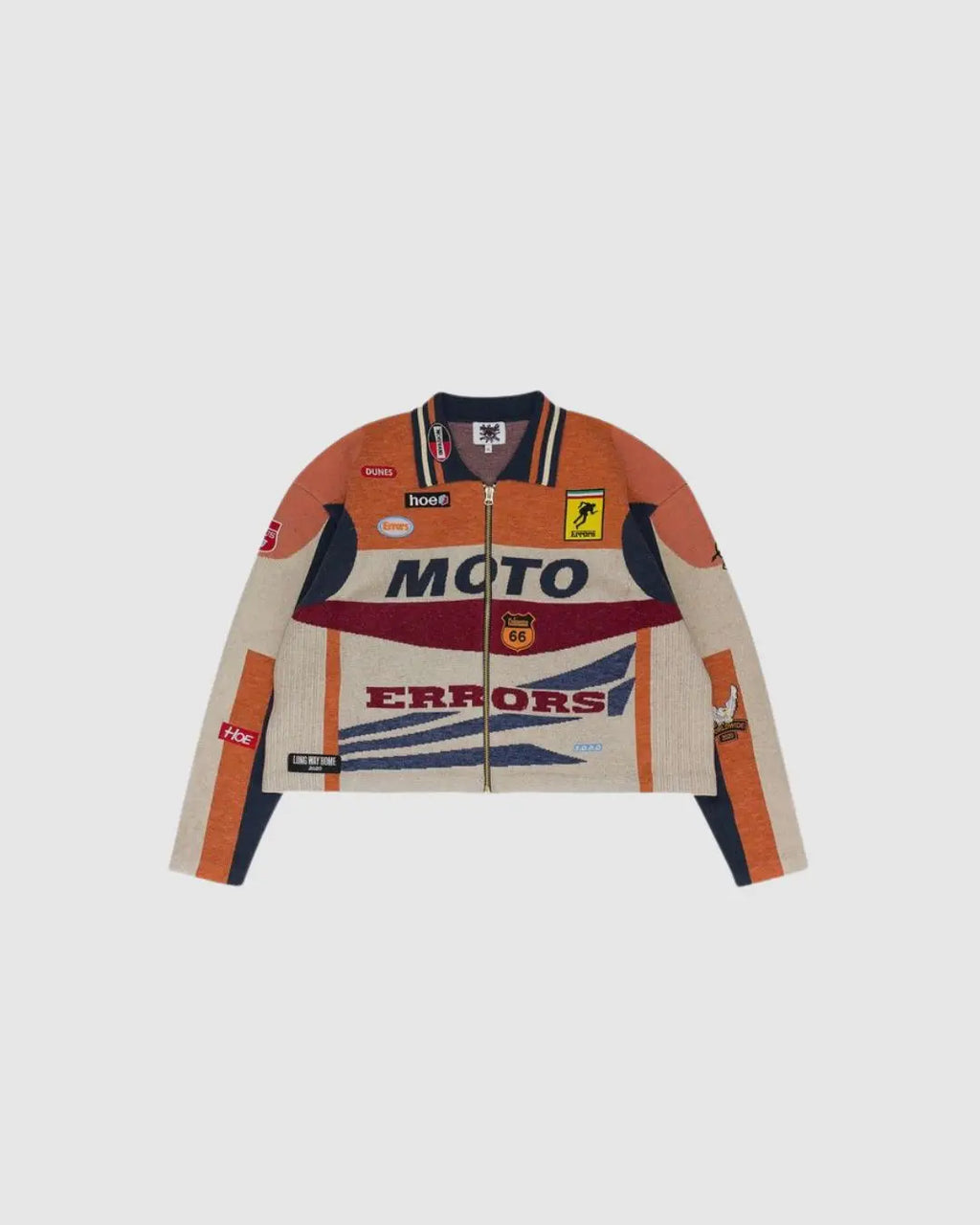 HOUSE OF ERRORS Moto Track Jacket 'Orange' urbanluxeclo
