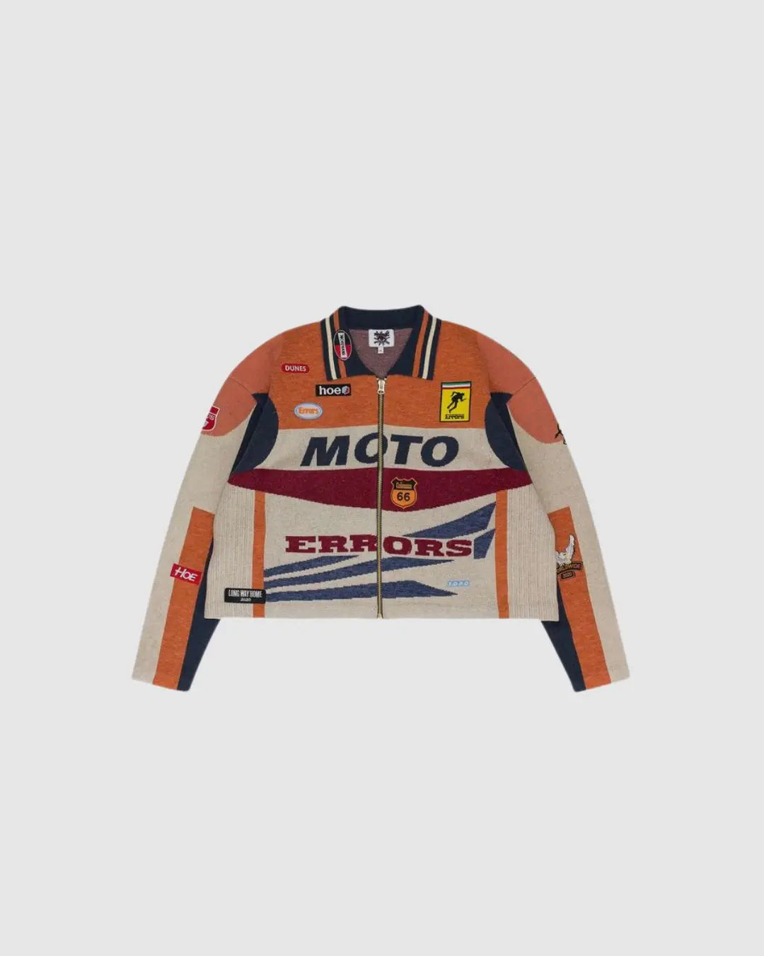 HOUSE OF ERRORS Moto Track Jacket 'Orange' urbanluxeclo