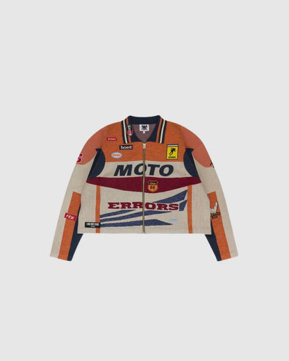 HOUSE OF ERRORS Moto Track Jacket 'Orange' urbanluxeclo