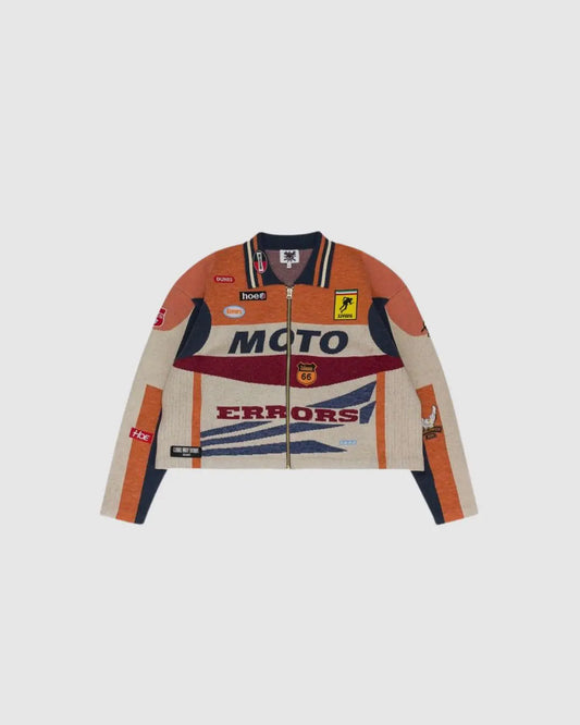 HOUSE OF ERRORS Moto Track Jacket 'Orange' urbanluxeclo