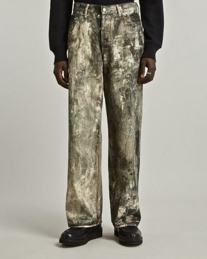 Acne Studios Loose Fit Splatter Jeans