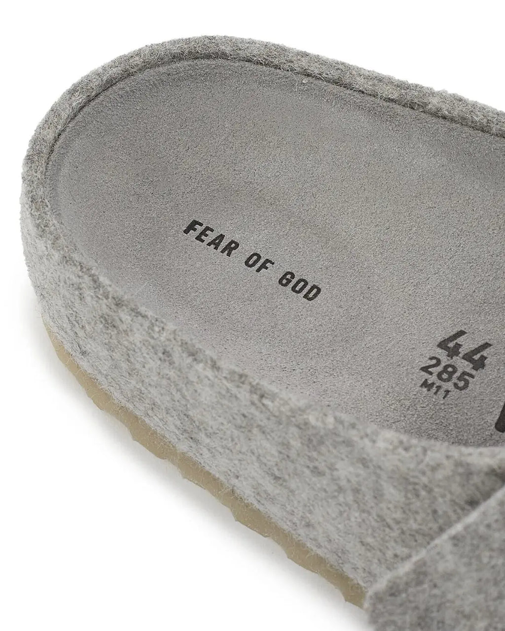 Birkenstock X Fear OF God slides Cement Mélange urbanluxe