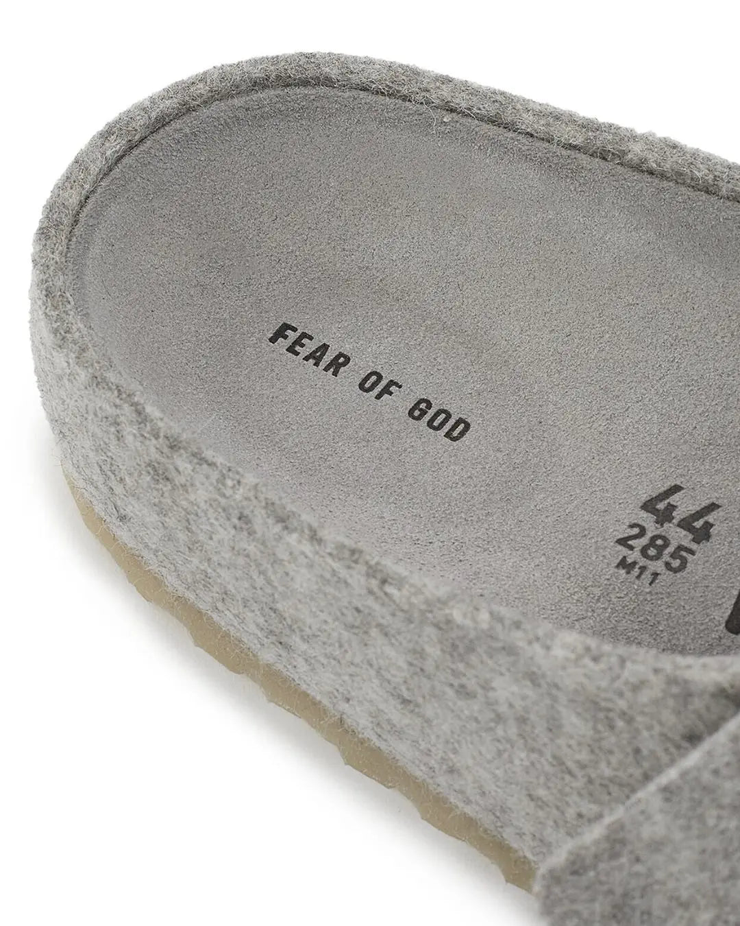 Birkenstock X Fear OF God slides Cement Mélange urbanluxe