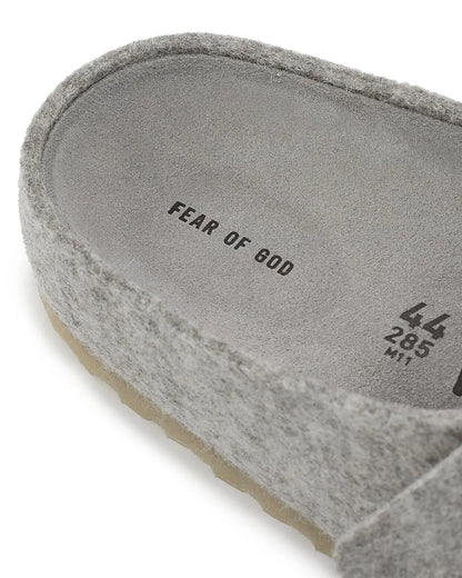 Birkenstock X Fear OF God slides Cement Mélange urbanluxe