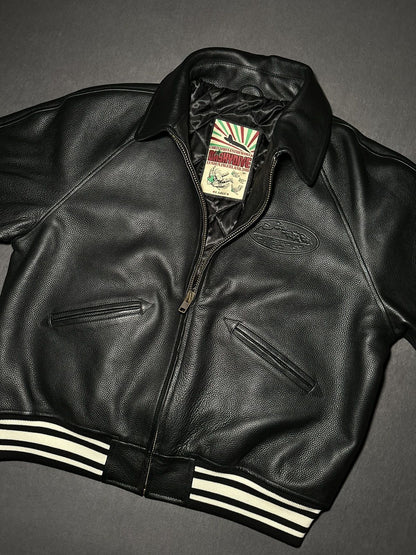 Corteiz leather jacket