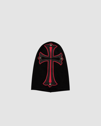 Chrome Hearts Leather Cross Cashmere Mask