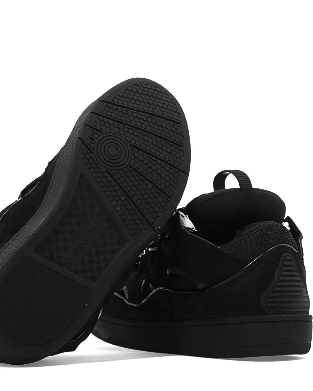 Lanvin Curb Suede Sneakers Black urbanluxeclo