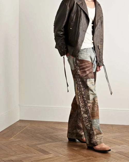 Acne Studios Wide-Leg Trompe L'oeil Jeans urbanluxeclo