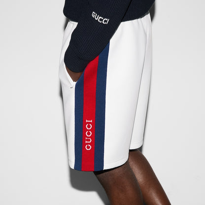 Gucci Neoprene Shorts With Web