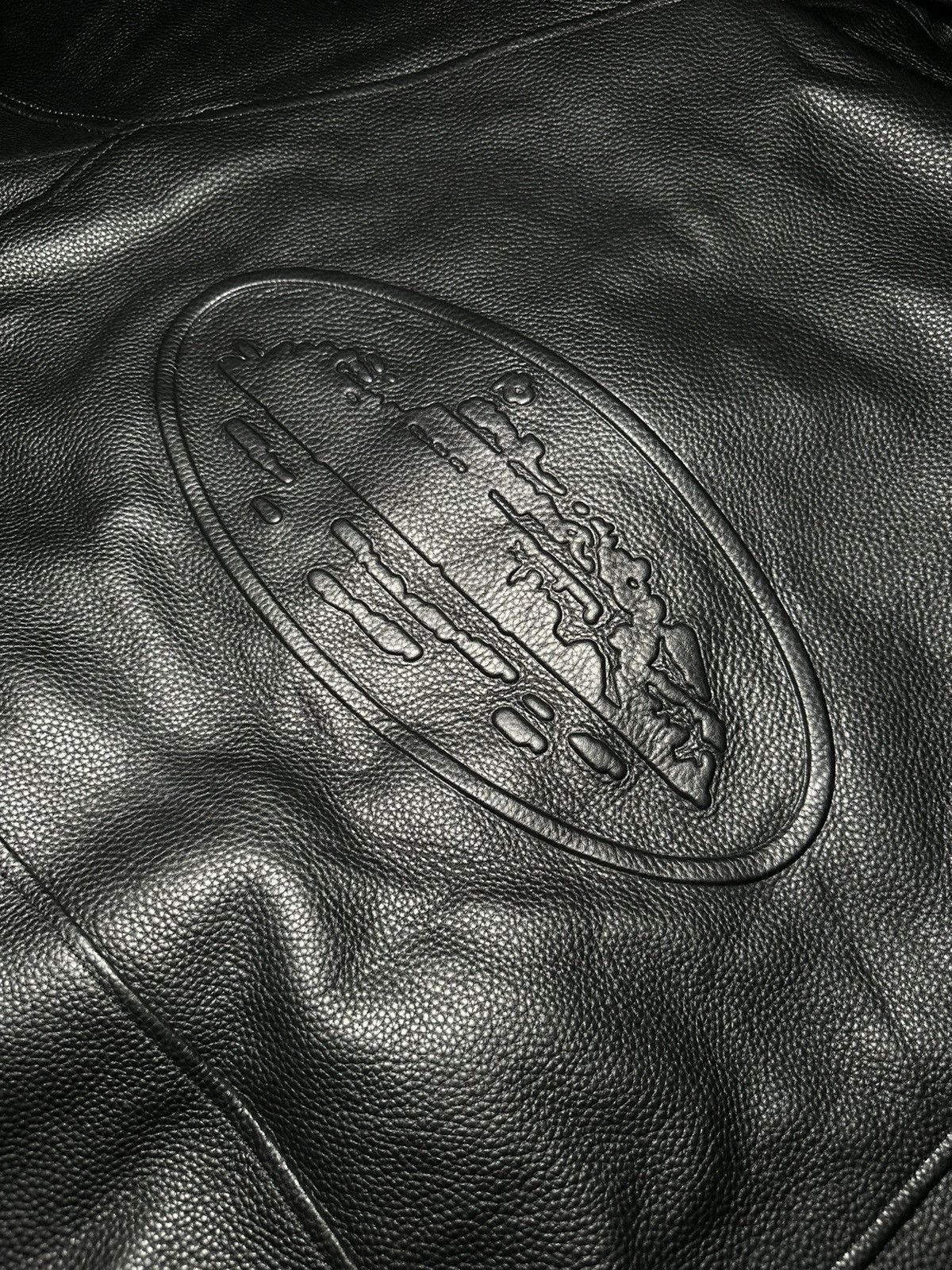 Corteiz leather jacket