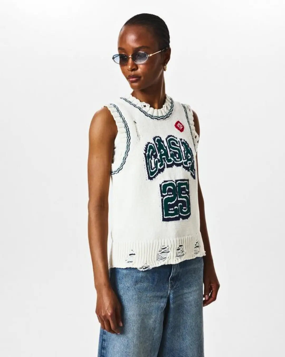 Casablanca Intarsia baseball Top urbanluxeclo