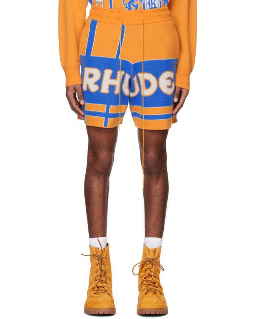 Rhude Palm Jacquard Knit Shorts