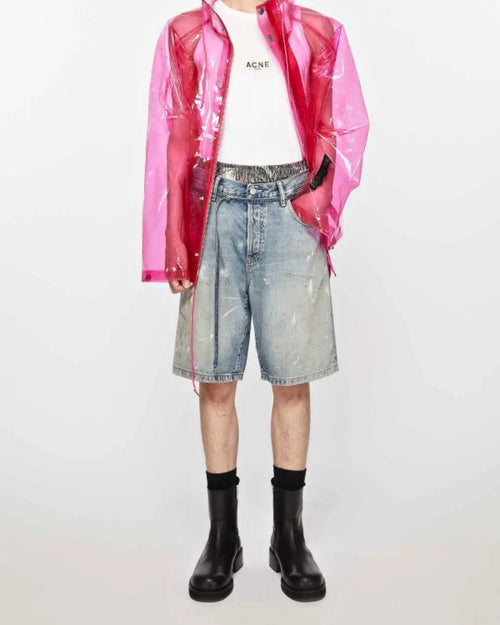 Acne Studios Loose Fit Denim Shorts urbanluxeclo