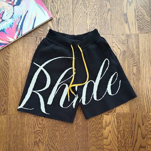 RHUDE Script Logo Knit Shorts