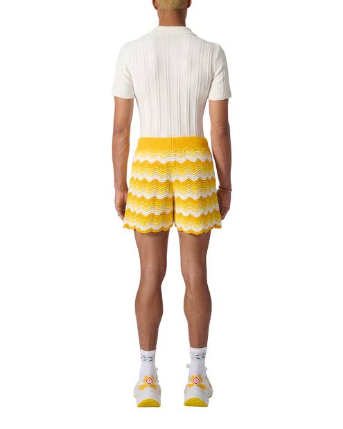 Casablanca Wavy gradient Crochet Shorts