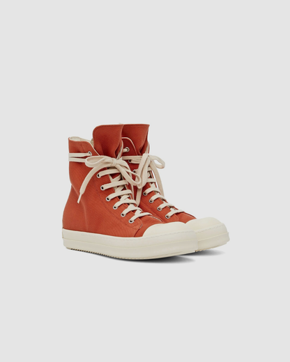 Rick Owens Drkshdw Orange High-Top Sneakers