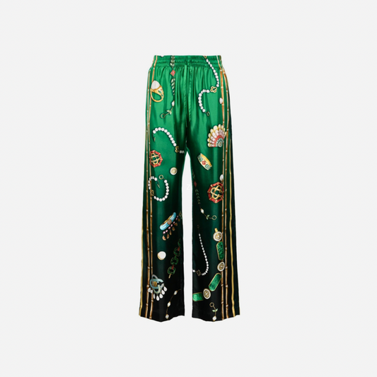 Casablanca La Boite A Bijoux Silk Trousers