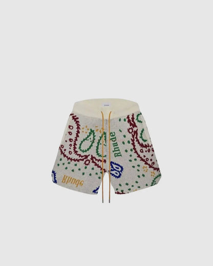 RHUDE Knit Paisley Shorts urbanluxeclo