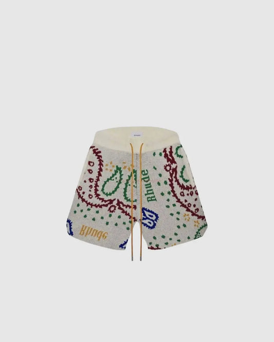 RHUDE Knit Paisley Shorts urbanluxeclo
