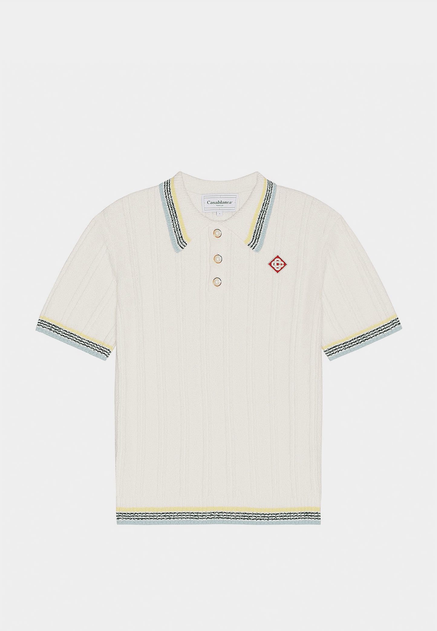 Casablanca Rib Boucle Polo Shirt