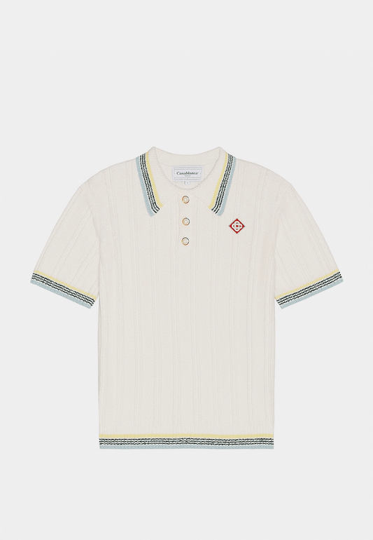 Casablanca Rib Boucle Polo Shirt