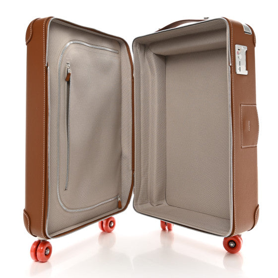 HERMES Canvas Taurillon Regate RMS Rolling Trolley Luggage Multicolor