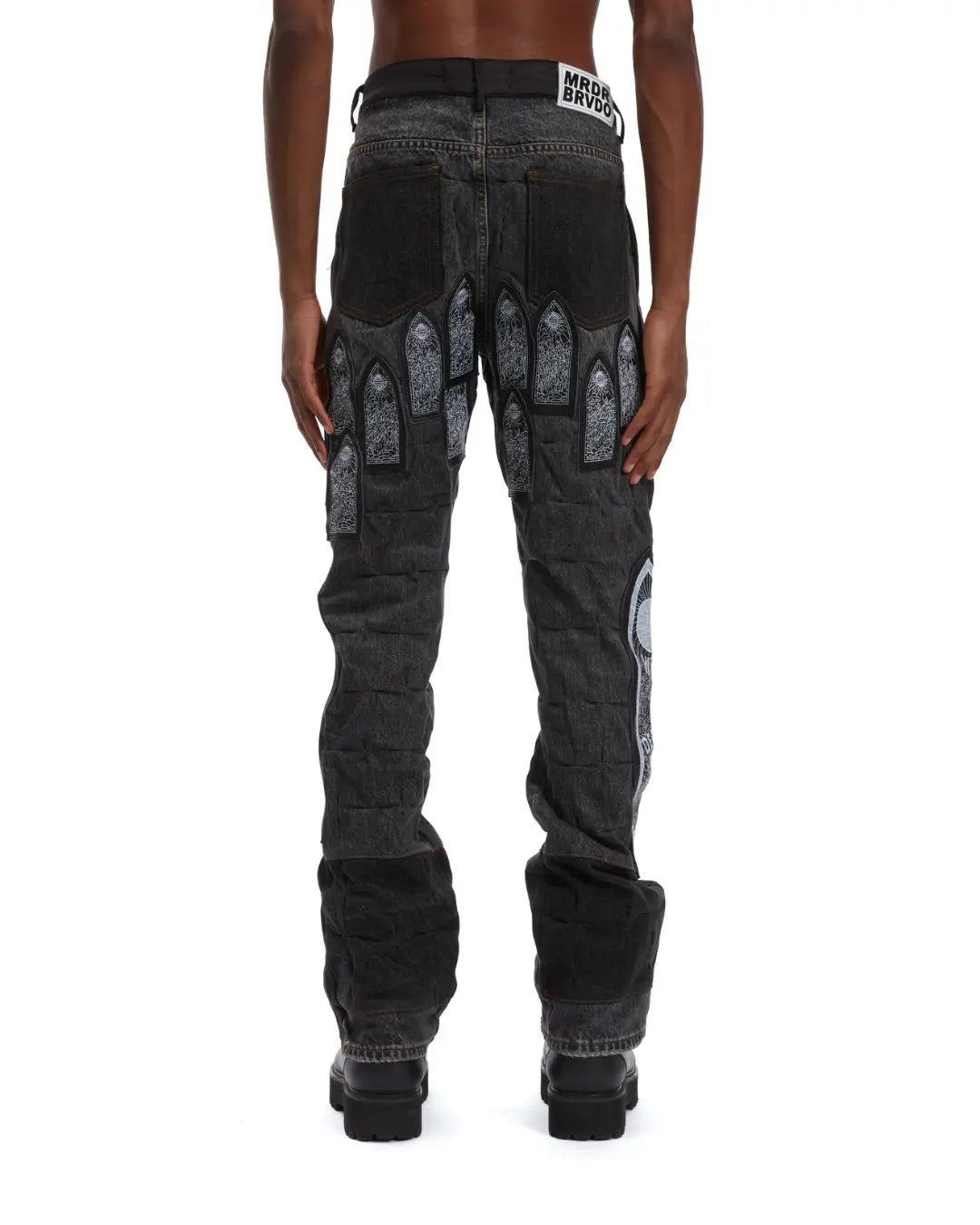 Who Decides War Patched Arc Pants In Black urbanluxeclo