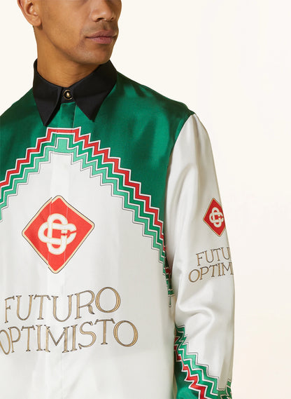 Casablanca Futuro Optimisto Silk Shirt