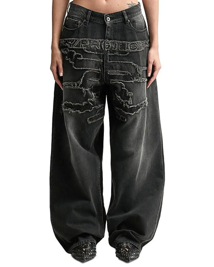 Y/PROJECT Paris Best Patch Jeans Black urbanluxe
