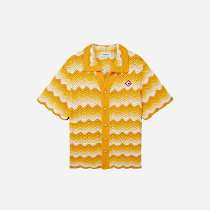 Casablanca Wavy gradient Crochet Shirt