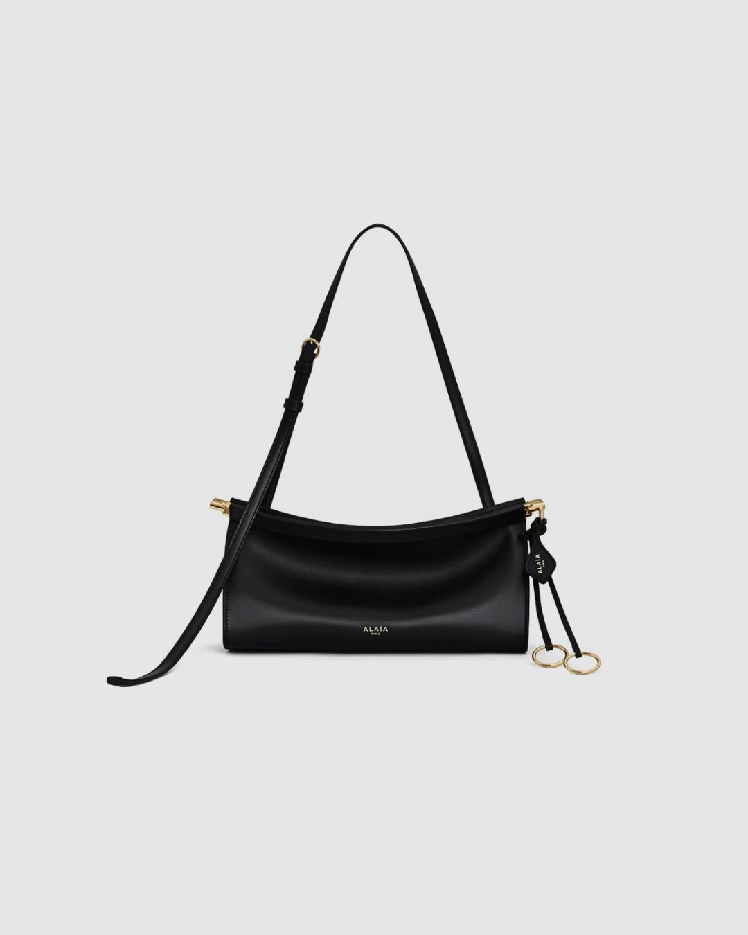 ALAÏA Le Click Small Shoulder Bag in Glossy Leather