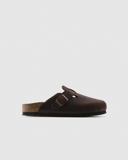 Birkenstock Boston Oiled Leather Clogs Brown urbanluxe