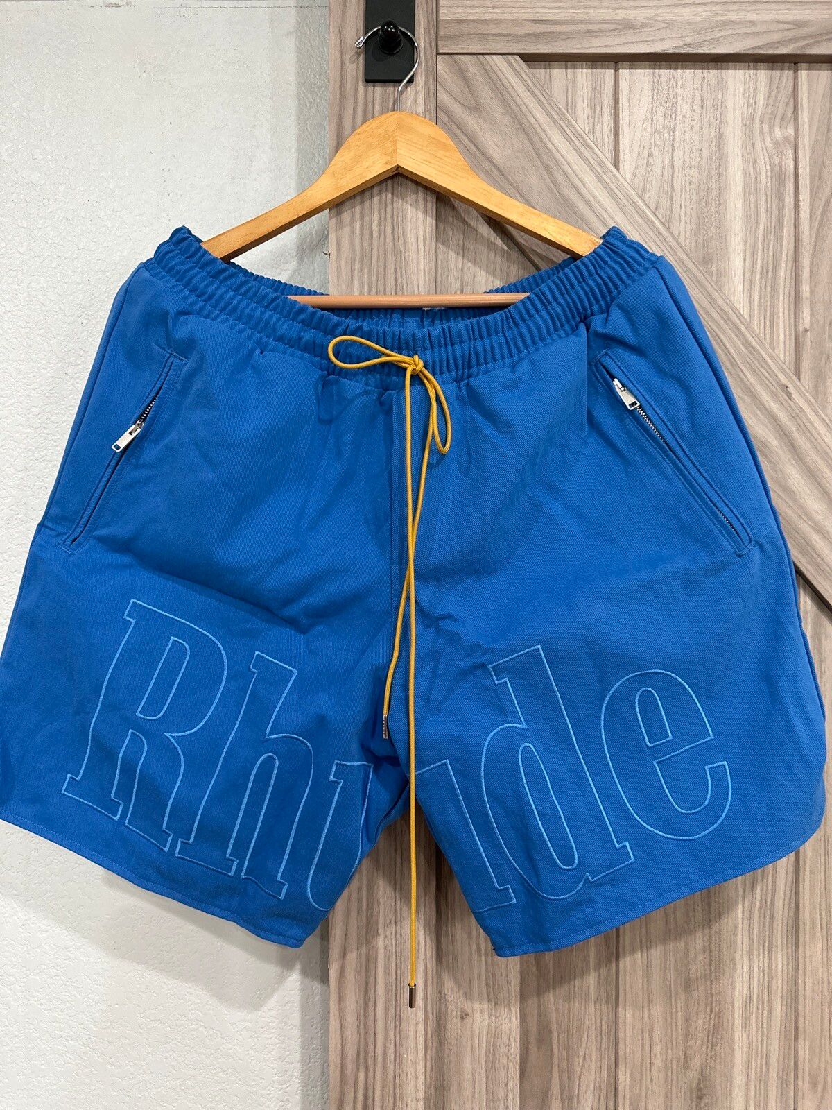 Rhude Embroidered Twill Logo Shorts