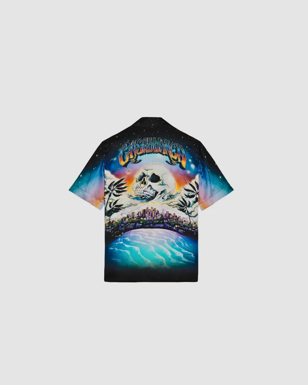 Casablanca 'La Prémonition' Short Sleeve Silk Shirt urbanluxeclo