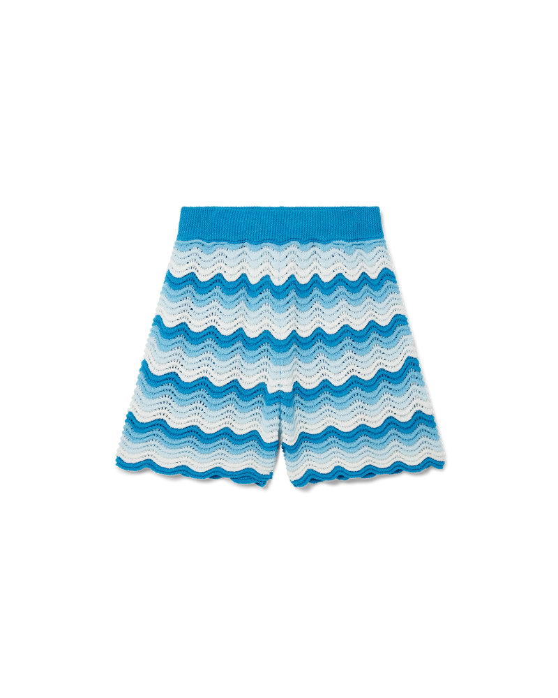 Casablanca Wavy gradient Crochet shorts