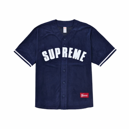 Supreme Ultrasuede Mesh Baseball Jersey