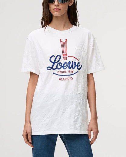 Loewe Cotton Graphic Logo T-Shirt