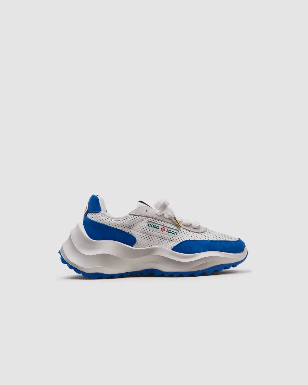Casablanca Mens Atlantis White & Blue Sneaker urbanluxeclo